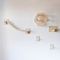 Miniatyrbild 8 av 11: Katt klätterhylla Väggmonterad trapptrappa för katter Inomhushoppning Interaktiv Väggtrappa Plattform Hoppmöbel On the wall