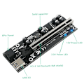 Miniatyrbild 3 av 9: 60 cm dubbelskärmad USB 3.0-kabel PCI-E Pcie Riser 009S PLUS Profesional för Express 1X 4x 8x 16x Extender PCI E Riser