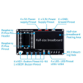 Miniatyrbild 3 av 9: Raspberry Pi Pico Breakout Breadboard Testa Kretskort Bärbar Pico-modul för nybörjare DIY-krets