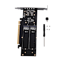 Miniatyrbild 1 av 11: för M.2 X16 till 4X NVME PCIE3.0 GEN3 X16 till 4xNVME för RAID-kort PCI-E VROC-KORT för RAID Hyper för M.2X16 M2X16 4X X4 NV