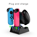 Miniatyrbild 3 av 10: Laddningsdocka för Switch/Lite/Joy-Con/ PRO Compact Charger Stand Station med LED-indikator och typ C laddningskabel