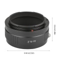 Miniatyrbild 5 av 9: AI-Nik Z linsadapter i aluminiumlegering Ringmonterad lins för Nikon Z Z6 Z7-fäste Byte av kameratillbehör