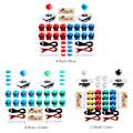 Miniatyrbild 3 av 11: 2-spelares joystick-spelsatser med 20 LED-arkadknappar DIY Arcade Kit Zero Delay USB Encoder till PC-spel för vuxna A