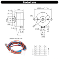 Miniatyrbillede 5 af 8: 3D Printer Del Stepper Motor til Voron 2.4 Hotend Ekstruder 36mm Cirkulær