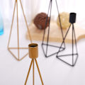 Miniatyrbild 5 av 11: 2 delar järnljusstakar för hembröllop Geometrisk ljusstakehållare för hemmafest Bar Café Hotell middagsbord Gold S