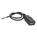 Miniatyrbillede 6 af 6: USB 2.0 Type A hunstik 4-leder dataopladningskabelstik DIY