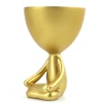 Miniatyrbild 1 av 11: Suckulent växt blomkruka Container Abstrakt mänsklig konst vas Desktop dekoration Gold