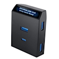 Pikkukuva 1 / 11: Hansikaslokeron datansiirtoadapteri 4 in 1 peli apukuljettaja USB-jakaja Y:lle