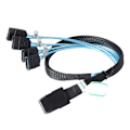 Miniatyrbild 7 av 11: Mini SFF-8087 36P till 4 SATA-kabel 90 grader Målhårddisk Datakabelbyte 12Gbps hårddiskdata Enkel att använda B