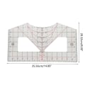Miniatyrbild 5 av 11: T-shirtlinjalguide för vinyljustering, T-shirtlinjal i akryl för att centrera design, T-shirtmätverktyg för värmepress