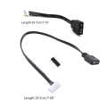 Miniatyrbild 11 av 11: För Coolmoon Fan Controller Adapter Kabel Liten 4Pin/6Pin till 5V ARGB 3Pin Converter Kabel 4pin/6Pin Controller Adapter 4pin