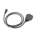 Miniatyrbillede 2 af 6: 16-pin OBD2 til USB-port oplader adapter kabel stik diagnostisk værktøj