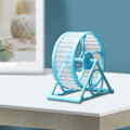 Miniatyrbild 11 av 11: Liten fågel Hamster löphjul med stativ Hushållslöpar joggingleksak Lekhjul Hushållslöparjoggingleksak Blue
