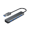 Miniatyrbild 5 av 11: 1x3.0+3x2.0 USB -hubb med 4 portar förlängd kabel Slim portabel USB 3.0 splitter för Windows systemdator USB3.0 model