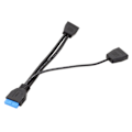 Miniatyrbild 1 av 5: 19Pin USB Header USB3.0 1 till 2 Splitter Intern USB Hub för datormoderkort 200mm