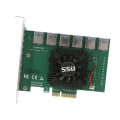 Miniatyrbild 8 av 11: PCI-E till PCI-E Adapter 1 till 6 PCI-Express Slot 4x till 16x USB 3.0 Special Mining Riser Card Pcie Extender för BTC Mining