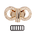Miniatyrbild 8 av 8: Metalllås Vrid vridlås för gör-det-själv handväska Craft Axelväska Plånbok Hardware
