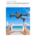 Miniatyrbild 11 av 11: E99 K3 Drone 4K Dubbel/Enkel Kamera 6-axlig 3-vägs Hinder Undvikande RC Quadcopter Black C