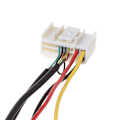 Miniatyrbild 7 av 7: Bilradio Kabel Strömkabel Adapter Stereo Radio Ström med USB & AUX-kontakt