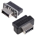 Miniatyrbild 3 av 9: USB 3.0 Intern Header till USB 3.1/3.2 Typ C Front Typ E Adapter 20pin till 19pin Converter för PC Moderkortskontakt