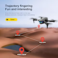 Miniatyrbild 9 av 11: Mini Drone Vikbar höjdfixerad UAV 4k Dual Camera Antennfjärrkontroll Flygplan Quadcopter för barn Julklapp Gray Dual 4K
