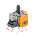 Miniatyrbild 5 av 7: 3D Analog Joystick Sensor Modul Potentiometer Thumb Stick kompatibel för Playstaion5 Wireless Controller Gamepad Reparation