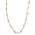 Miniatyrbild 1 av 11: Mode Camellia Pärlhalsband Kvinna Tröja Kedja Dubbellager Långt Halsband Smycken Present för födelsedag eller semester White