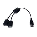 USB Splitter Y-kabel USB 1 Han til 2 Hun Forlængerledning Stik Dobbelt USB-port Extender Hub Data Oplader Adapter