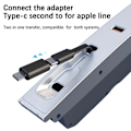 Miniatyrbild 10 av 11: USB Hub Portar Hög Hastighet Handskfack Dockningsstation Adapter Splitter för