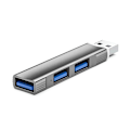Miniatyrbild 1 av 11: Aluminium USB Hub 3 Port USB 3.0 Adapter Extension USB 2.0 Dock Station UltraSlim Portable Data Hub USB Splitter Gray