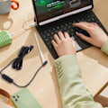 Miniatyrbild 8 av 11: Micro USB Power Laddningskabel med Switch USB2.0 till MicroUSB Converter för RaspberryPi USB till mikro USB -kabel White 1m