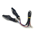Miniatyrbilde 7 av 7: 4x Motorsykkel Blinklys 12V 12LED Tofarget Blinklys Vanntett