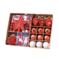 Miniatyrbild 5 av 10: Christmas Ball Tree Topper Star 73st/kartong Färgglada julgranshängande prydnader för semesterbröllopshem 4