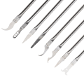 Miniatyrbild 10 av 11: 8 st Professionell elektronik öppningsverktyg Reparationssats Hög hårdhet CPU för kofot för reparation av dator IC-chip