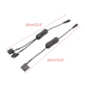 Miniatyrbild 5 av 10: 32cm DC5,5x2,1mm Plug to 4Pin för Molex datorfläkt Power Anslut datorfläkten till extern power One to one