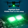 Miniatyrbild 10 av 11: Strobe anti-kollisionsbelysning för Mavic/Phantom/FIMI-serien Drone Lång batteritid 360 graders synlighet