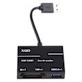 Miniatyrbild 7 av 9: Usb3.0 Hub Card Reader Dockningsstation Höghastighetskortläsare 2 i 1 SD/Tf M2/MS