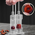 Miniatyrbild 10 av 10: Rostfritt stål Red Jujube Pitter Cherry Corer Kök Fruktkärnor Remover Seed Push Out Verktyg Tillbehör Kvinnor Hem