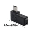 Miniatyrbillede 5 af 8: Mini USB til USB C Konverter 90 Graders Type-C Han til Mini USB Hun Adapter