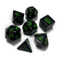 Miniatyrbild 8 av 11: 7 st DND-polyedriska tärningar RPG-tärningar för fängelsehålor-och-drakar, Pathfinder-MTG, D&D-rollspel, set Yellow