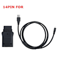 Miniatyrbillede 3 af 11: 14-pin Auto Diagnostisk Scanner Connector Adapter til Consult Fejlkodelæser
