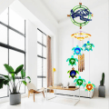 Miniatyrbild 7 av 10: 1 set för Turtle Wind Chime Hänge Drop Lim Form Diy för Turtle Wind Chime Vardagsrum Vägghänge Dekoration Silikon