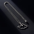 Miniatyrbild 10 av 11: Iran Map Hänge Halsband för män Kvinnor Rostfritt stål Guld Silver Choker Iran Kontur Hjärta Flagga Smycken Present Gold