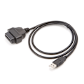 Miniatyrbillede 6 af 6: 16-pin OBD2 til USB-port oplader adapter kabel stik diagnostisk værktøj