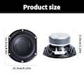 Miniatyrbild 5 av 8: 4-tums Subwoofer Högtalare HiFi Hemmabio Bas Högtalare 4ohm Högtalare