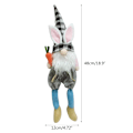 Miniatyrbild 4 av 7: Påsk Kanin prydnader Ansiktslös tomte för docka hängande hängsmycke Gott Nytt År Dekor Juldekorationer för hemmet Black white