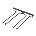 Miniatyrbild 9 av 10: Vinglasställ Väggmonterat Stemware Vinglashållare Glasögon Förvaringshängare Metall Organizer för barkök 2 färger A