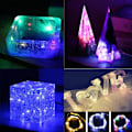 Miniatyrbild 2 av 11: Vattentät Garland Fairy String Lamp Silver Wire Nattljus USB driven för 3m C
