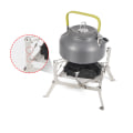 Miniatyrbild 8 av 11: Utomhuscamping Mini Campfire Fire Pit Rack Rostfritt stål hopfällbart mesh Mesh large