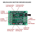 Miniatyrbild 2 av 10: Användarvänlig DC7-12V Borstlös Motordrivrutin Kort Kontroller För Entusiaster